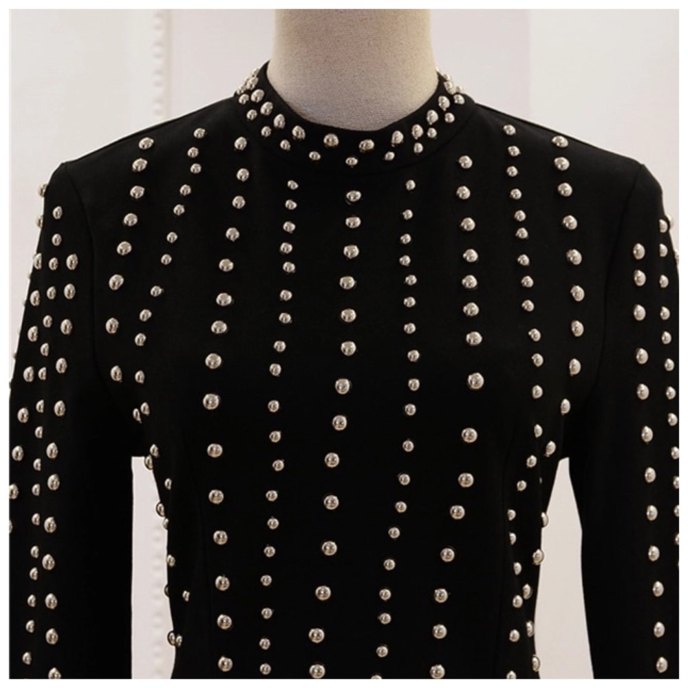 🛍 The LONIMI Stunning Studded Stretch Dress - Picture 5 of 8